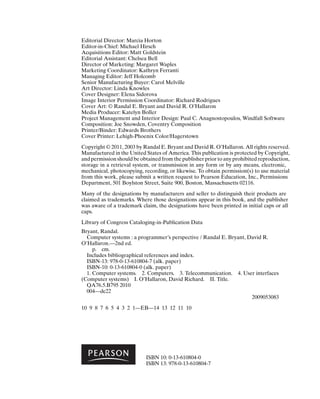 Computer Systems A Programmers Perspective 2nd Edition 2nd Edition ...