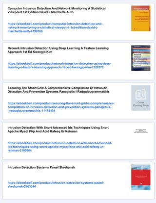 Intrusion Detection A Machine Learning Approach 3rd Zhenwei Yu | PDF