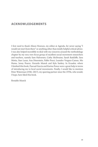 Social Movements In Latin America Mapping The Mosaic Ronaldo Munck | PDF
