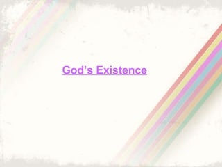 God’s Existence 