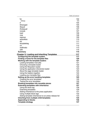 Django 10 Template Development Scott Newman | PDF