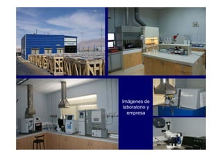 Imágenes de
laboratorio y
empresa
 