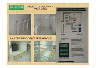 PROGRAMA DE VIGILANCIA A
TRABAJADORES
SALA DE CAMBIO DE LOS TRABAJADORES
 
