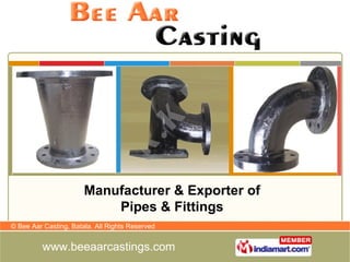 Manufacturer & Exporter of Pipes & Fittings 