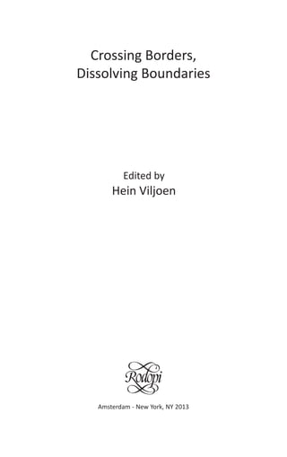 Crossing Borders Dissolving Boundaries Viljoen Hein | PDF