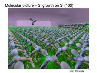341
Dan Connelly
Molecular picture – Si growth on Si (100)
 