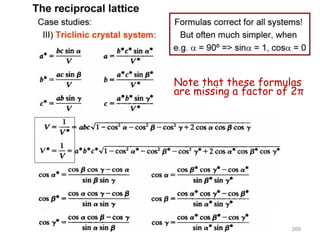 Note that these formulas
are missing a factor of 2π
269
 