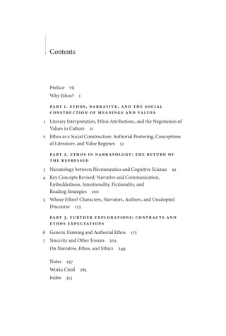 Ethos And Narrative Interpretation The Negotiation Of Values In Fiction ...