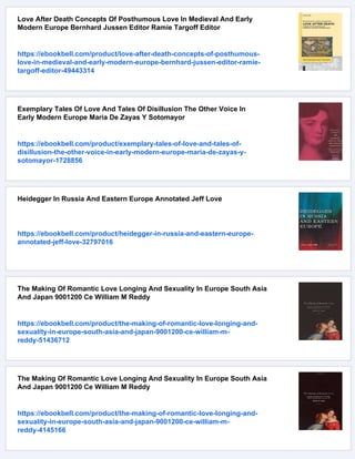 Europe And Love In Cinema Diehl Karen Labanyi Jo Passerini | PDF
