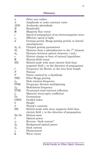 Field Guide To Fiber Optic Sensors First Spillman William B Udd | PDF