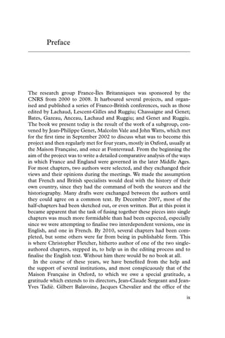 Jean Pascal Ruggiu Government And Political Life In England And France C1300c1500 Fletcher ...