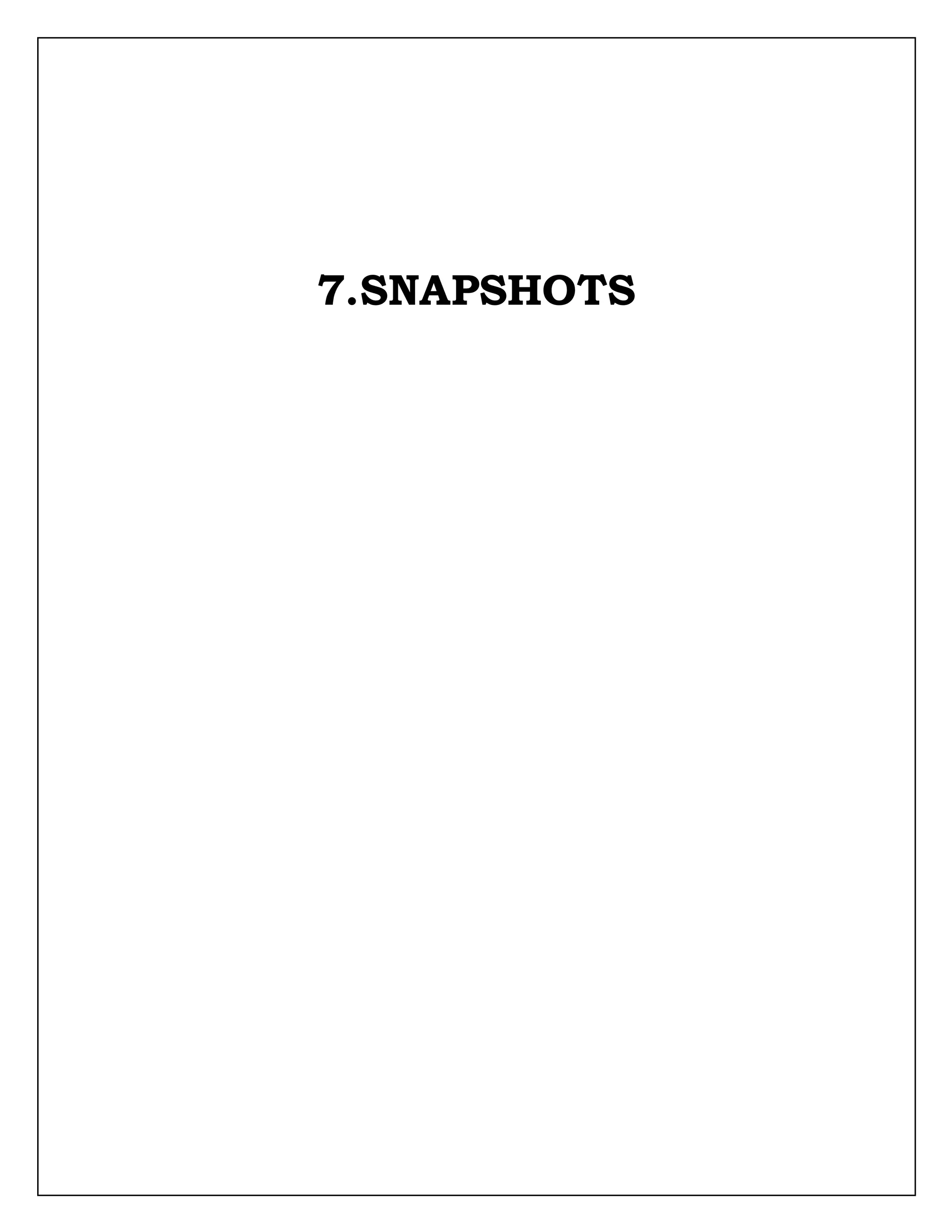 7.SNAPSHOTS
 
