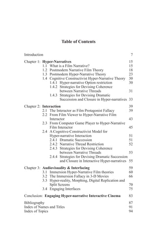 Hypernarrative Interactive Cinema Problems And Solutions Benshaul | PDF