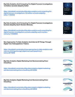 Data Analytics And Digital Transformation Erik Beulen Marla A Dans | PDF