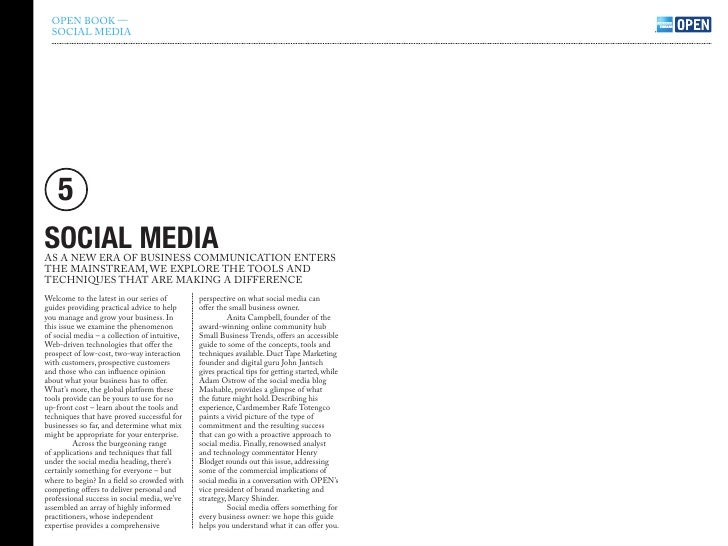 open book social media guide