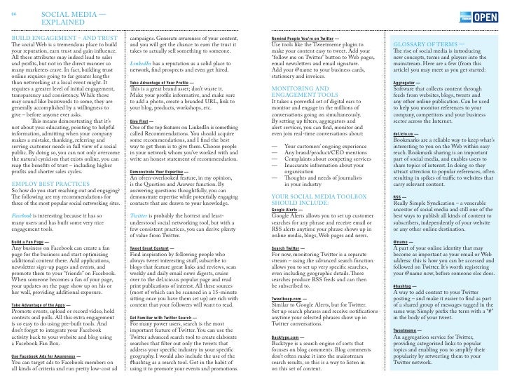 open book social media guide