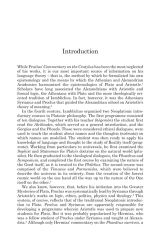 Procles Proclus On Plato Cratylus Duvick Brian Marshall Plato Proclus Proclus ...
