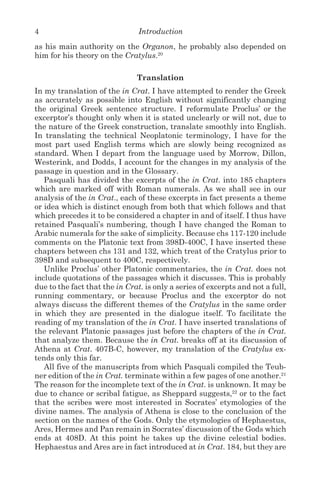Procles Proclus On Plato Cratylus Duvick Brian Marshall Plato Proclus Proclus ...
