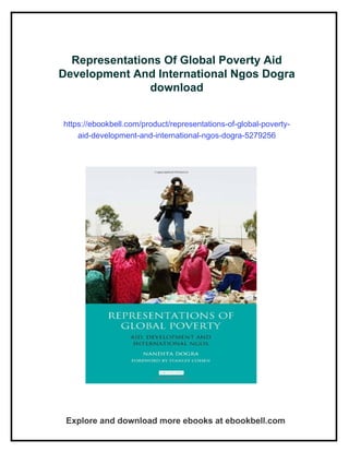 Representations Of Global Poverty Aid Development And International ...