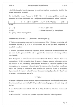 Fire Resistance of Steel Structures | PDF