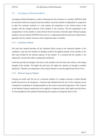 Fire Resistance of Steel Structures | PDF
