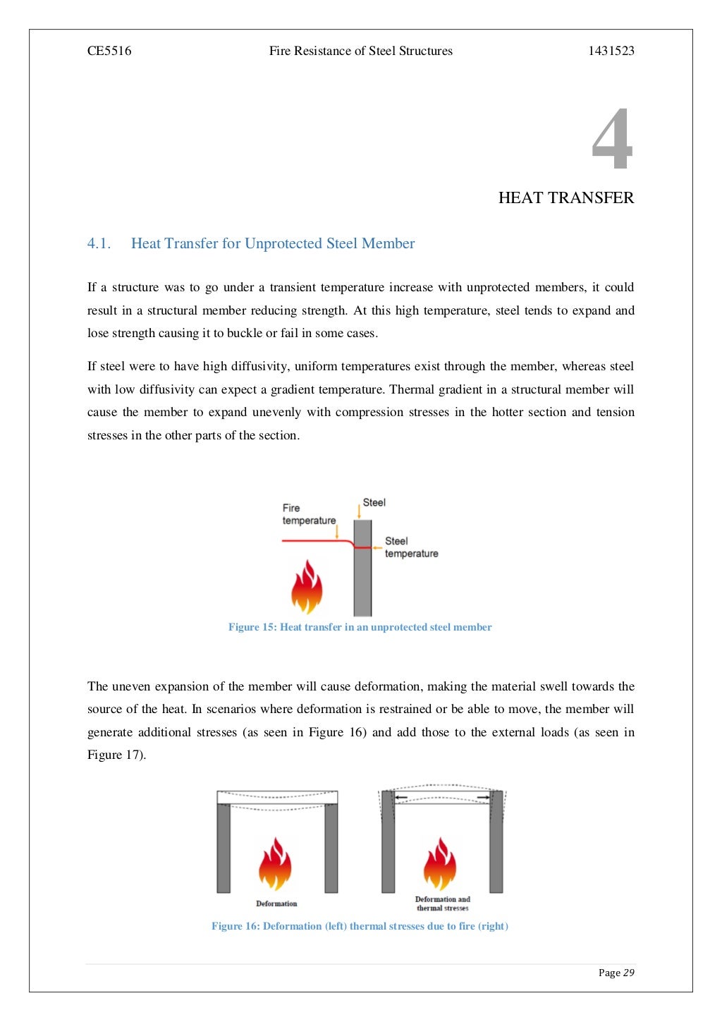 Fire Resistance of Steel Structures