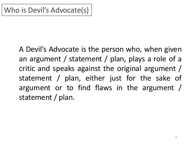 Devils Advocate
