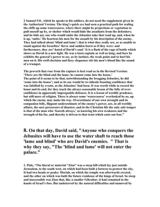 um. 4:3; Lk. 3:23)." Three prominent descendants of Jacob 
began their ministries at or near the age of 30: Joseph (Gen. 41:46), David (v. 4), 
and Jesus (Luke 3:23). The total years David reigned were 1011-971 B.C." 
 