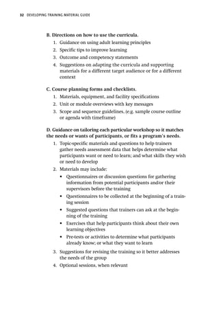 Training material development guide | PDF