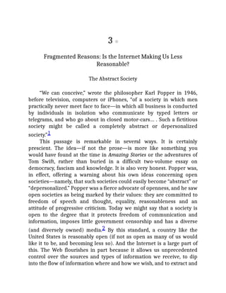 Reading Making Us Less Knowledgeable The Internet Of Us Knowing More And Understanding Less In The Age Of ...