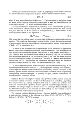 Wavelet Methods Elliptic Boundary Value Problems And Control Problems ...