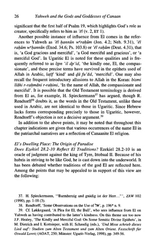 Yahweh And The Gods And Goddesses Of Canaan John Day | PDF