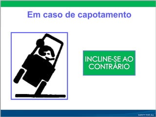 Em caso de capotamento
 