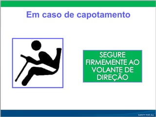 Em caso de capotamento
 