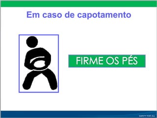 Em caso de capotamento
 