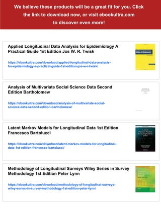 Analysis of Longitudinal Data Second Edition Peter Diggle | PDF