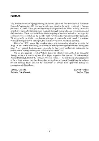 Led Preface Induced Pluripotent Stem Ips Cells Methods And Protocols Kursad Turksen ...