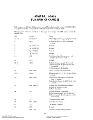 Asme B3112014 Power Piping Asme Code For Pressure Piping B31 1st ...