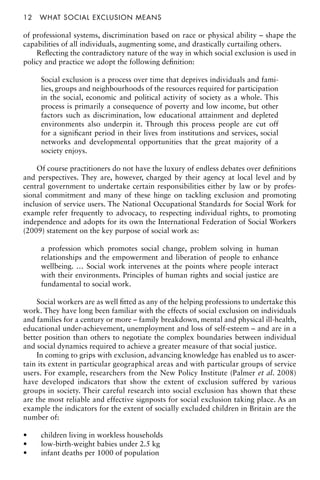 Tackling Social Exclusion 2nd Edition John Pierson | PDF