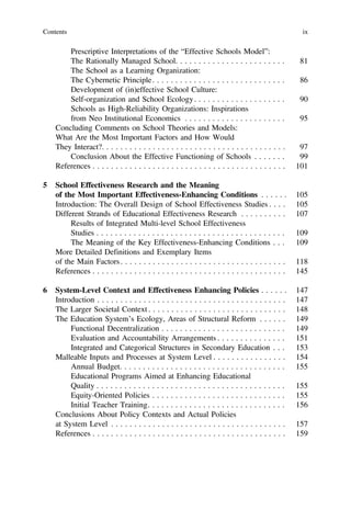 Educational Effectiveness And Ineffectiveness A Critical Review Of The ...
