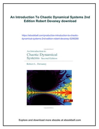 An Introduction To Chaotic Dynamical Systems 2nd Edition Robert Devaney ...