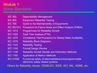 Reliability and Safety | PPT