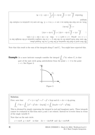 Complex Integral | PDF | Physics | Science
