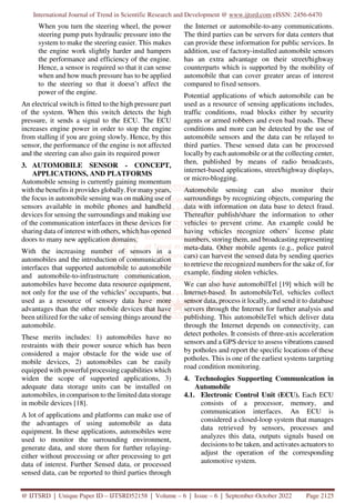 Performance Evaluation Engine of Sensors in Automobile System | PDF