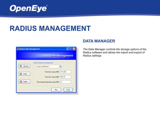 Openeye Radius Overview | PPT