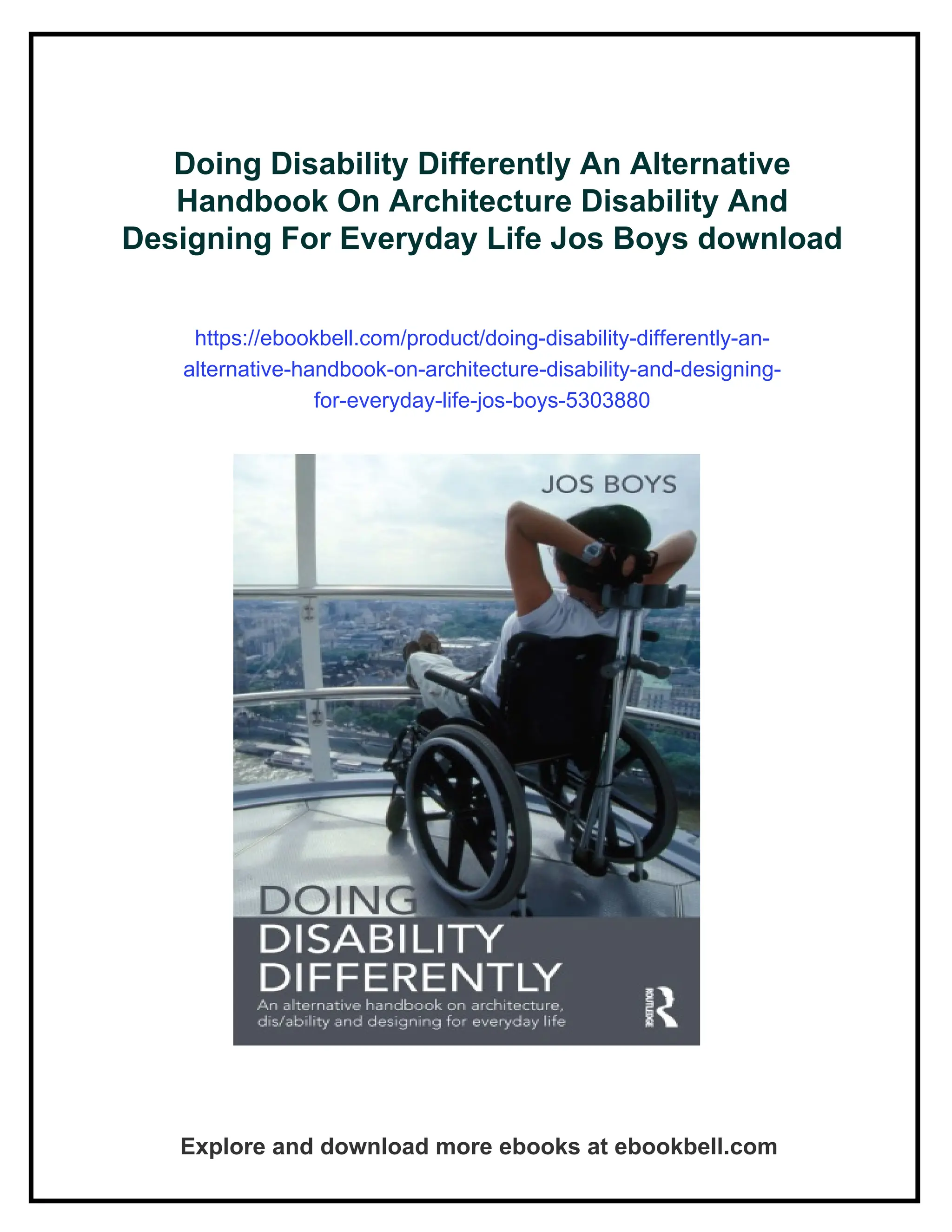 Disability Handbook.pdf Doing Disability Differently An Alternative Handbook On Architecture ...