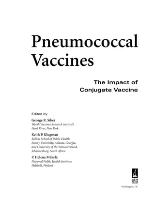 Pneumococcal Vaccines The Impact Of Conjugate Vaccine 1st Edition ...