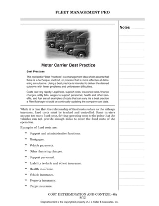 Fleet Management Pro Your A To Z Guide To Managing A Fleet Operation | PDF