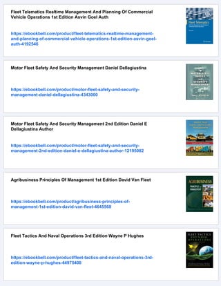 Fleet Management Pro Your A To Z Guide To Managing A Fleet Operation | PDF