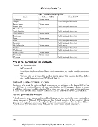 State Osha Programs Workplace Safety Pro Your A To Z Guide To A Complete Safety Program | PDF